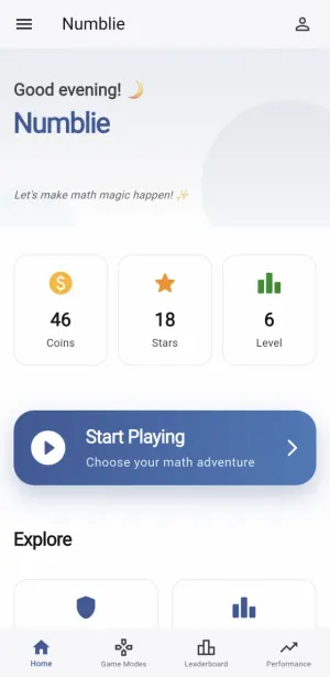 Numblie Math Game Screenshot